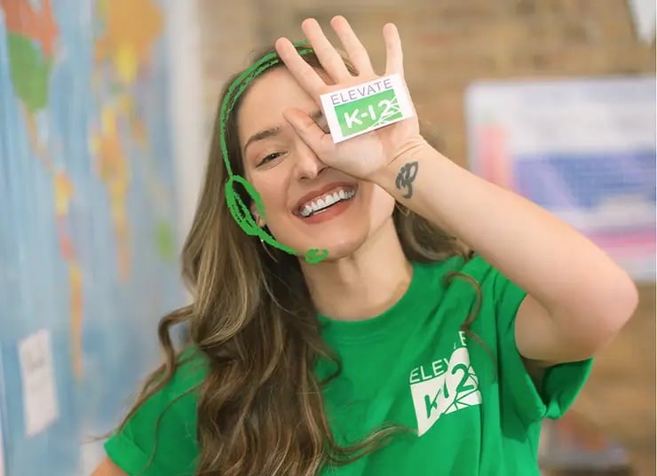 An Elevate K12 Live Teacher