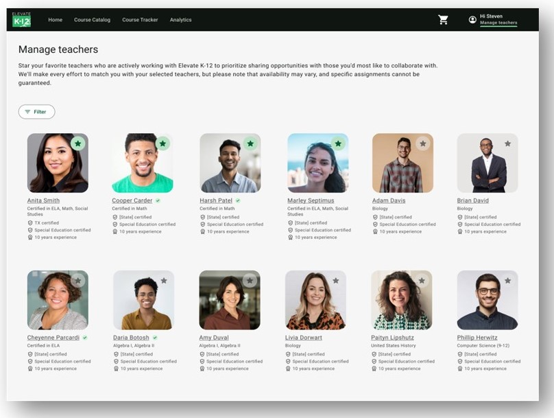 Teacher Selection